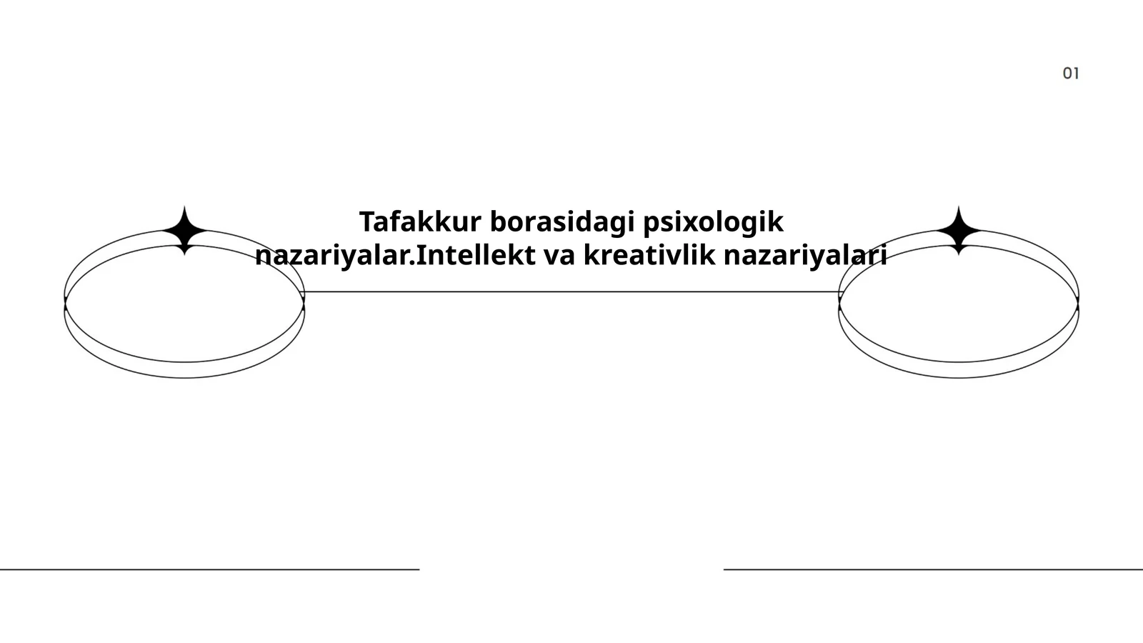 Tafakkur borasidagi psixologik nazariyalar.Intellekt va kreativlik nazariyalari