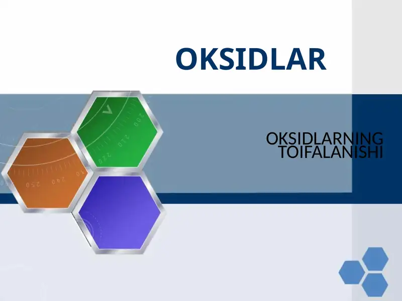 OKSIDLAR