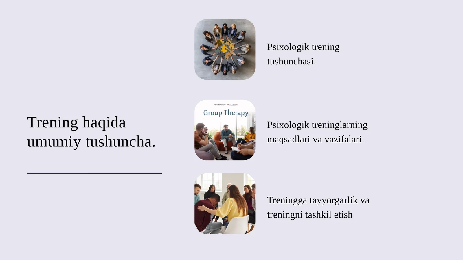 Psixologik Trening asoslari taqdimot