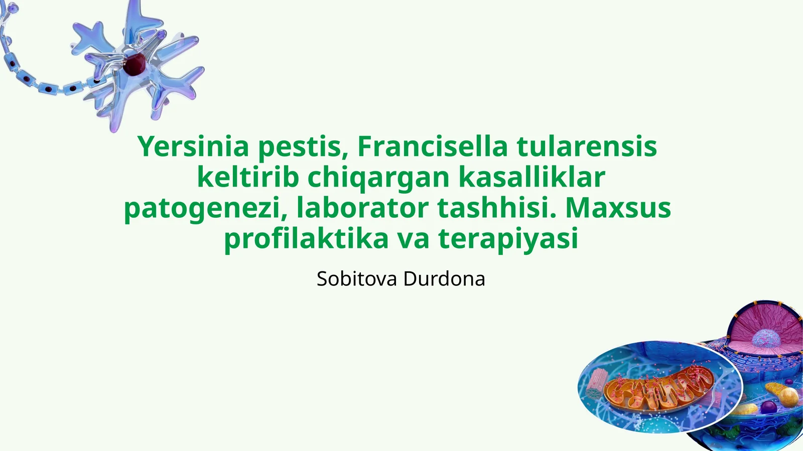 Yersinia pestis, Francisella tularensis keltirib chiqargan kasalliklar patogenezi, laborator tashhisi. Maxsus profilaktika va terapiyasi