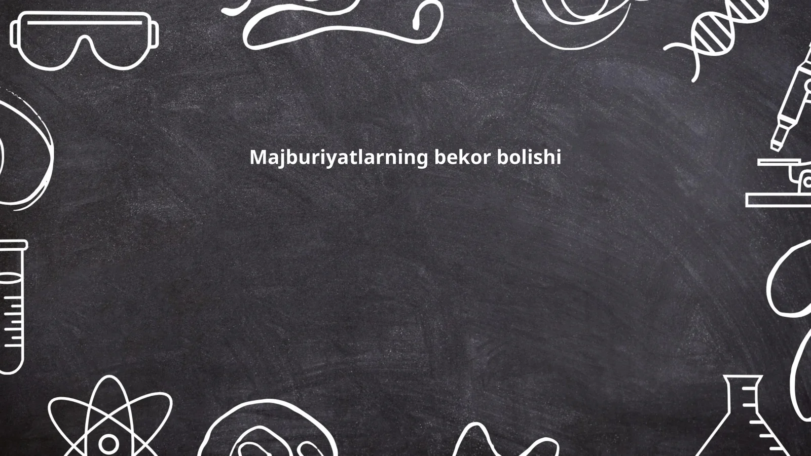 Majburiyatlarning bekor bolishi