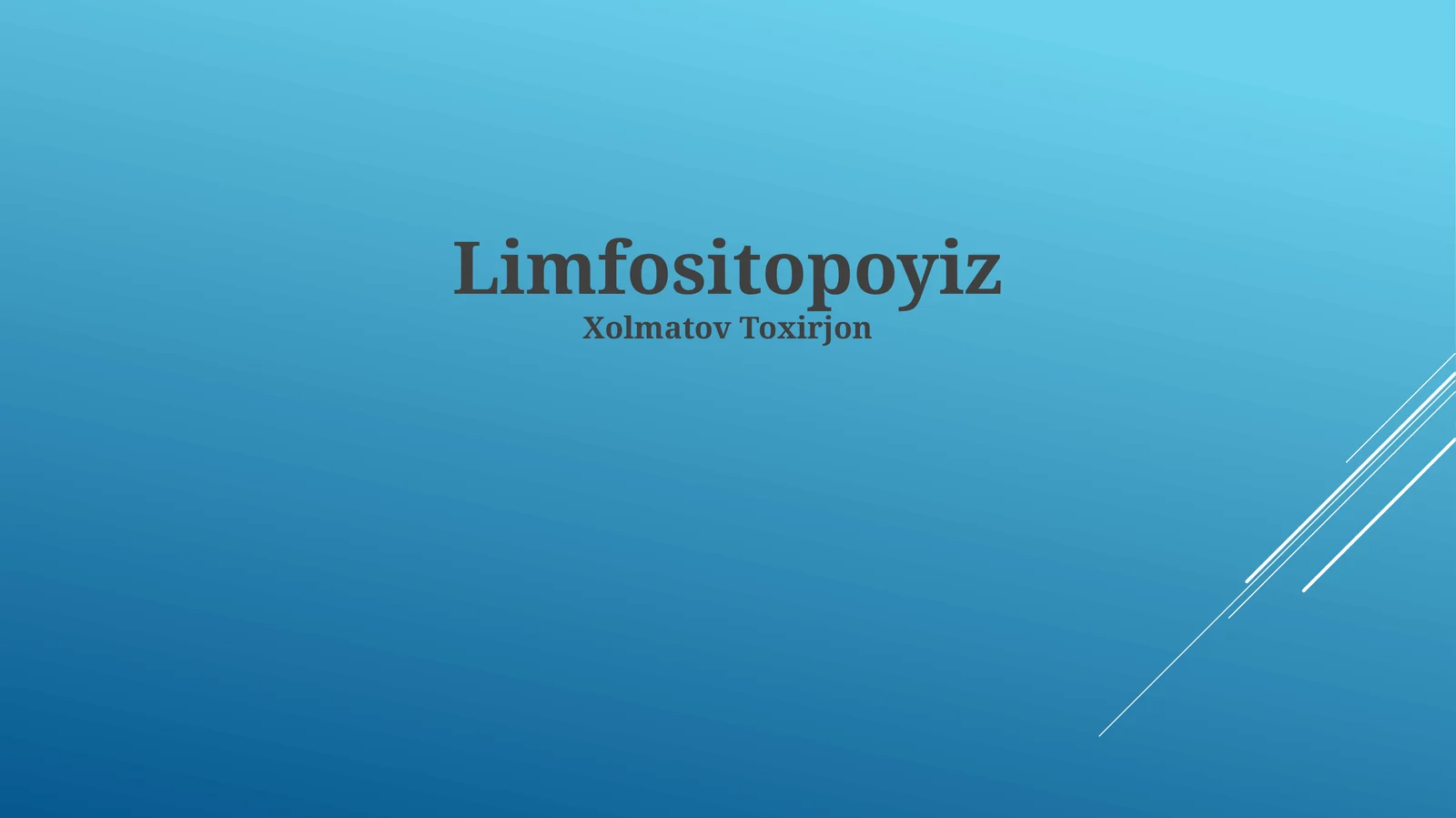 Limfotsitopoez