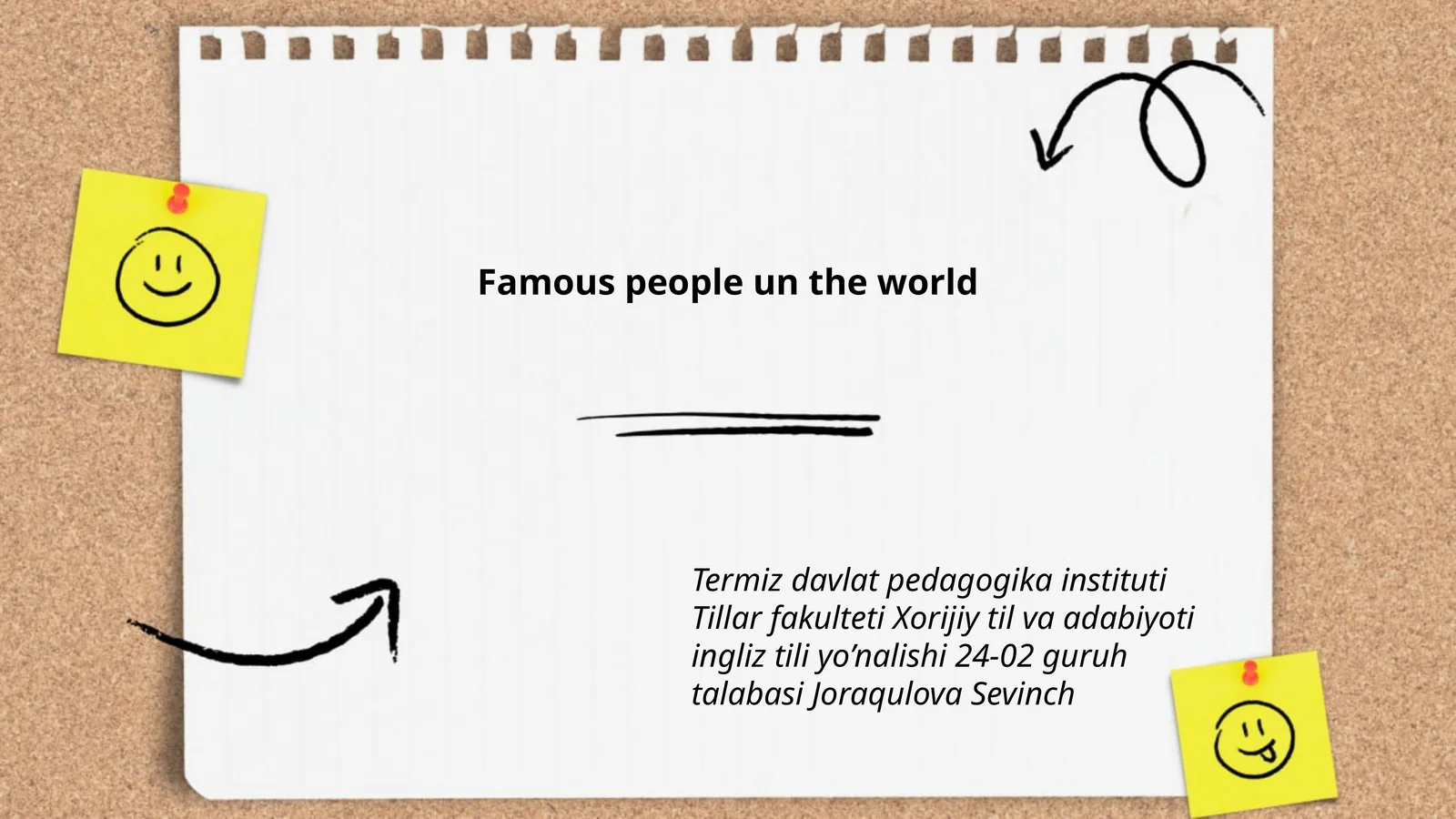 Famous people un the world