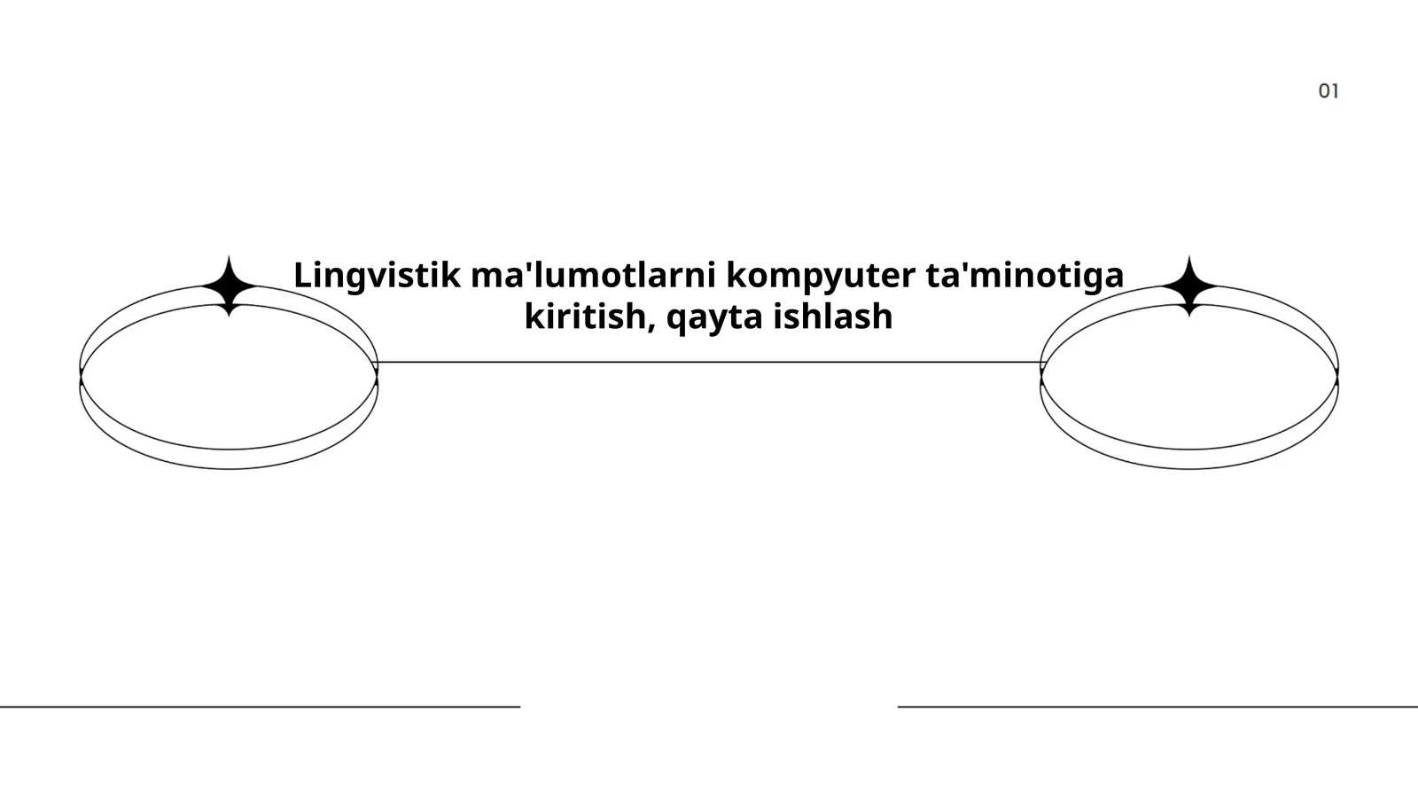 Lingvistik ma'lumotlarni kompyuter ta'minotiga kiritish, qayta ishlash