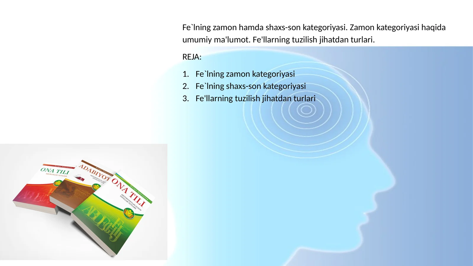 Fe`lning zamon hamda shaxs-son kategoriyasi
