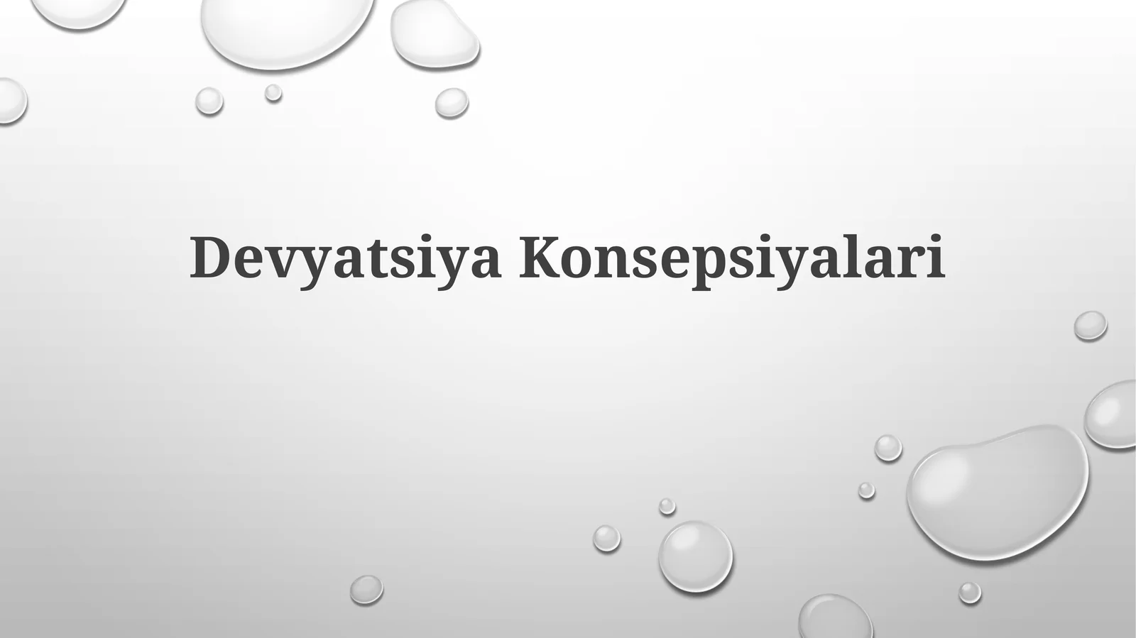 Devyatsiya Konsepsiyalari