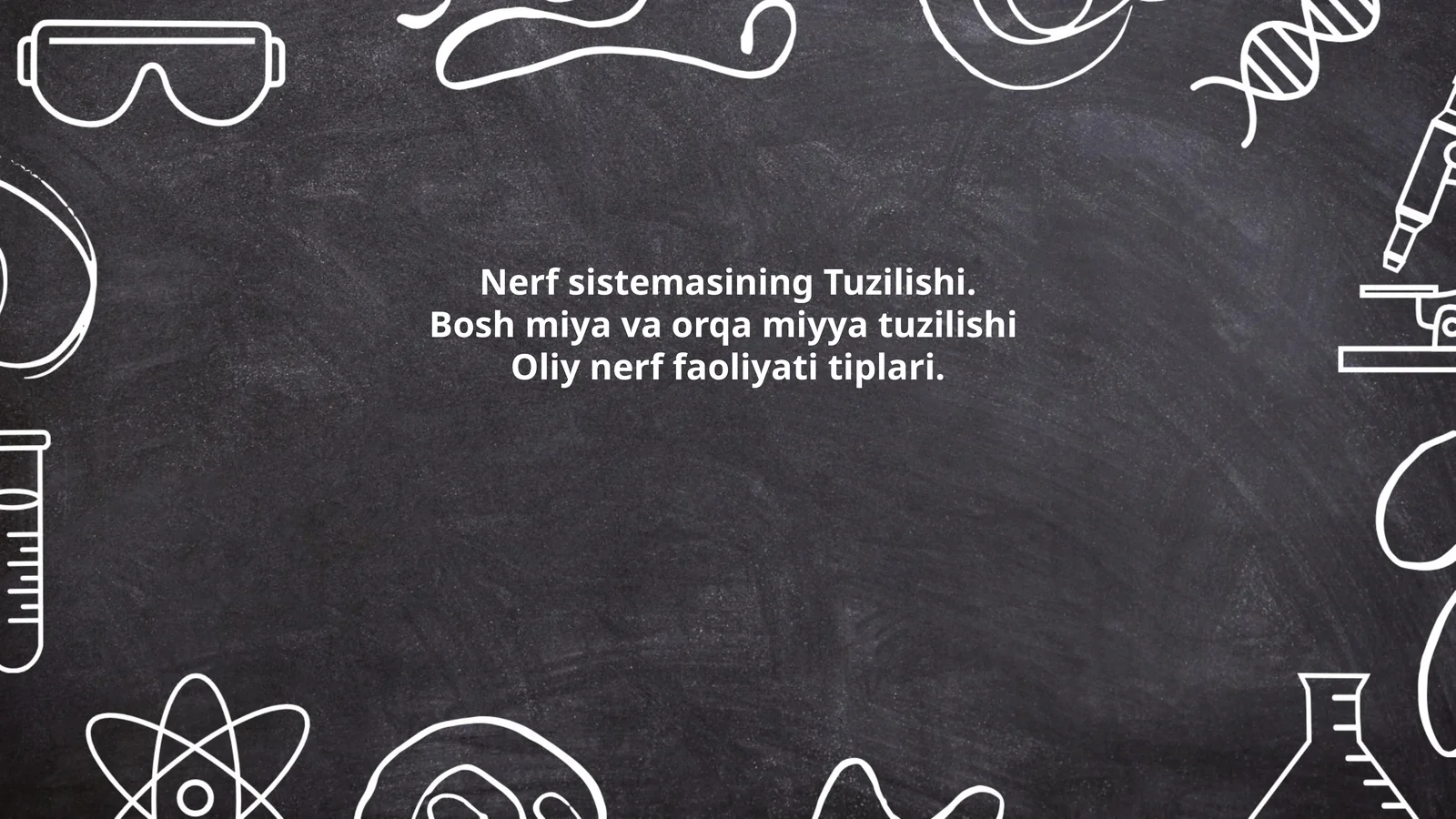 Nerf sistemasining Tuzilishi