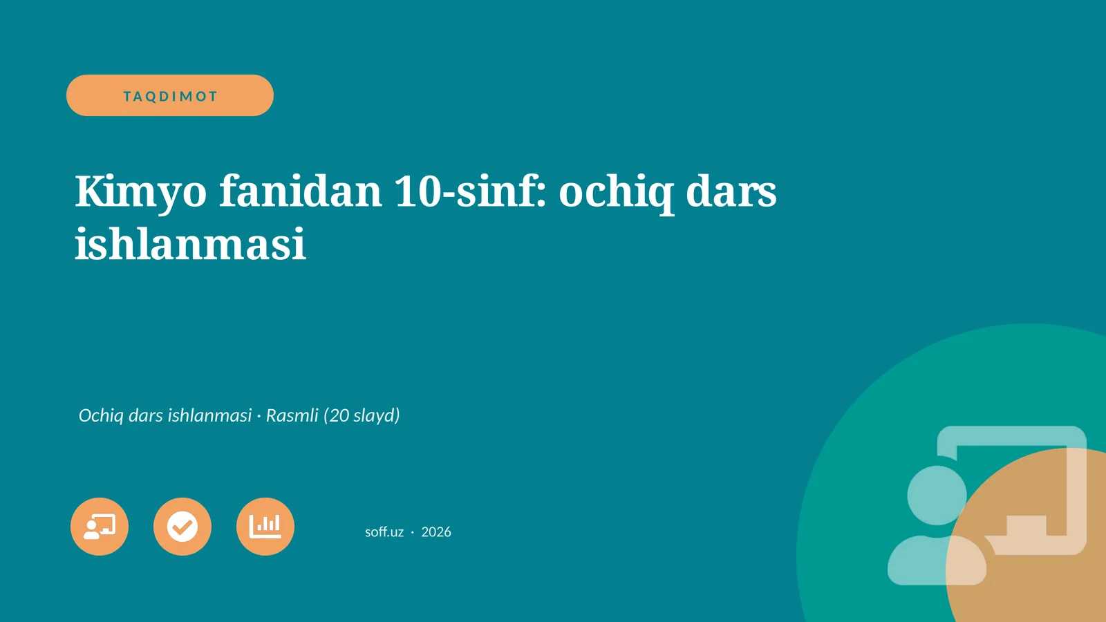 Kimyo fanidan 10-sinf: ochiq dars ishlanmasi