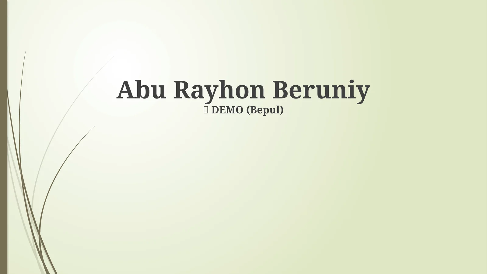 Abu Rayhon Beruniy
