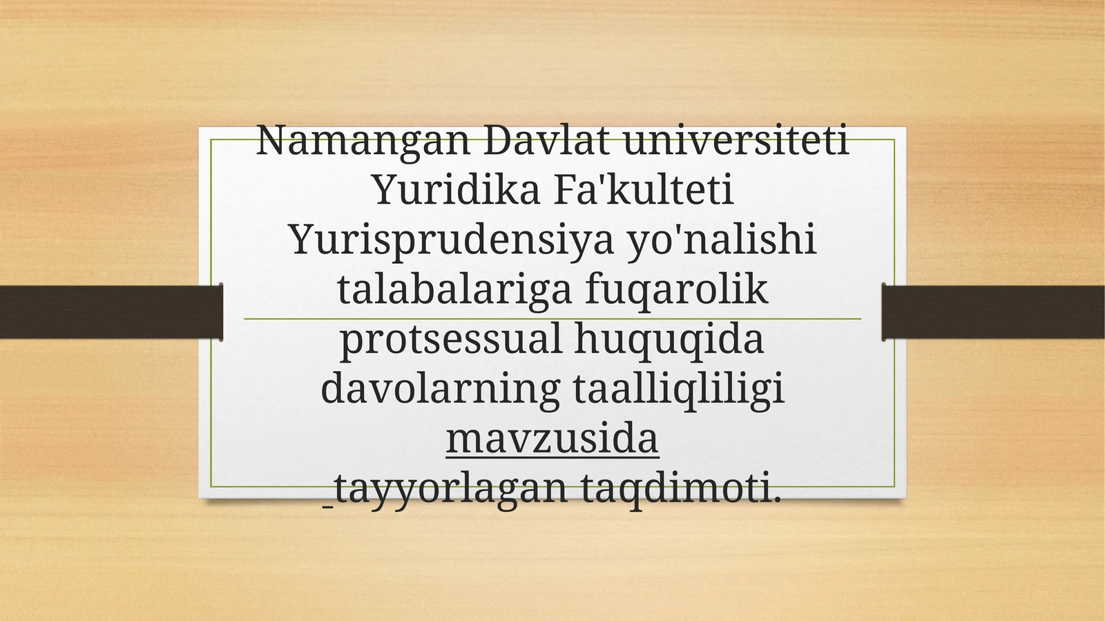 FUQAROLIK ISHLARINING TAALUQLILIGI