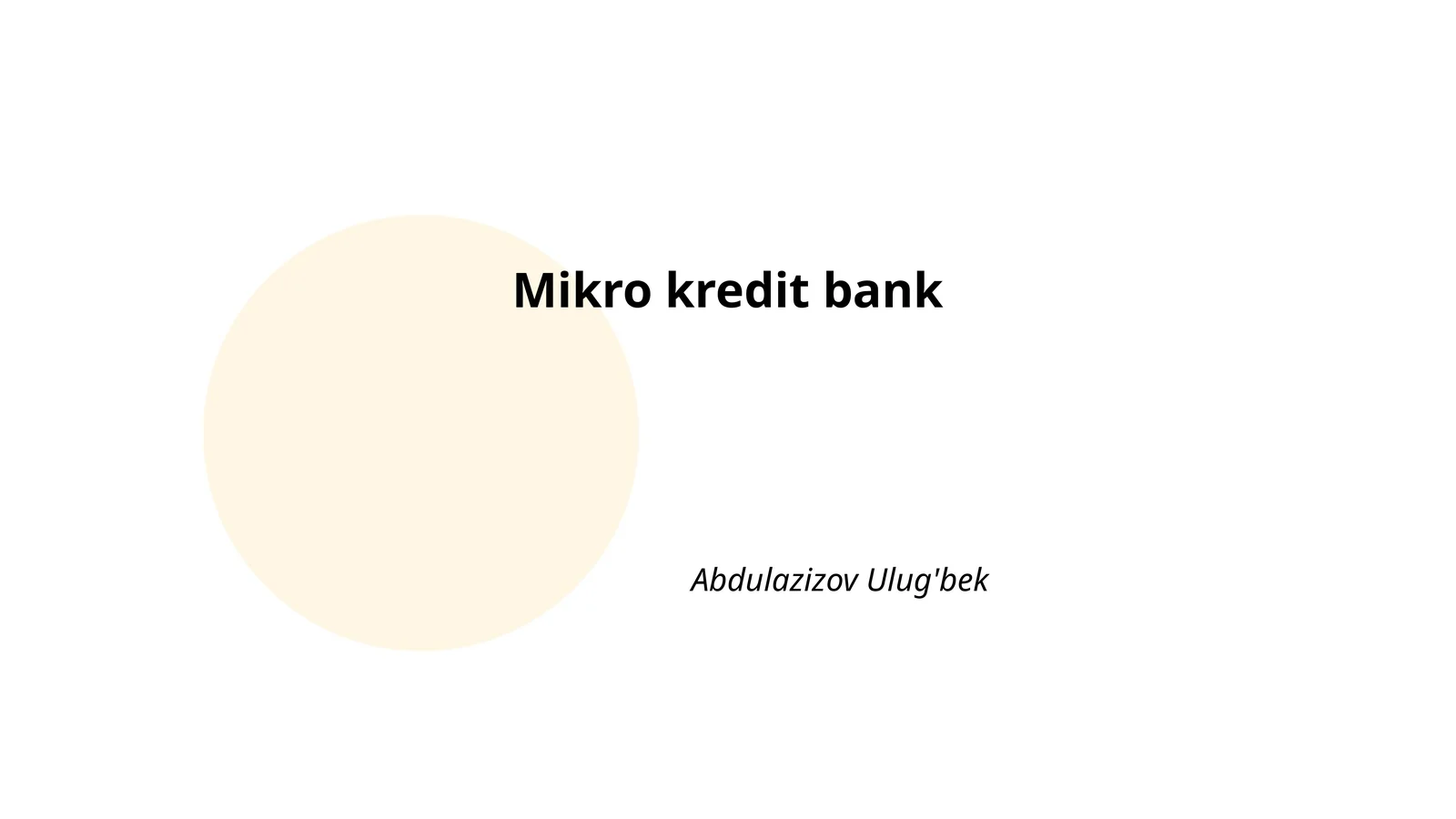 Mikro kredit bank