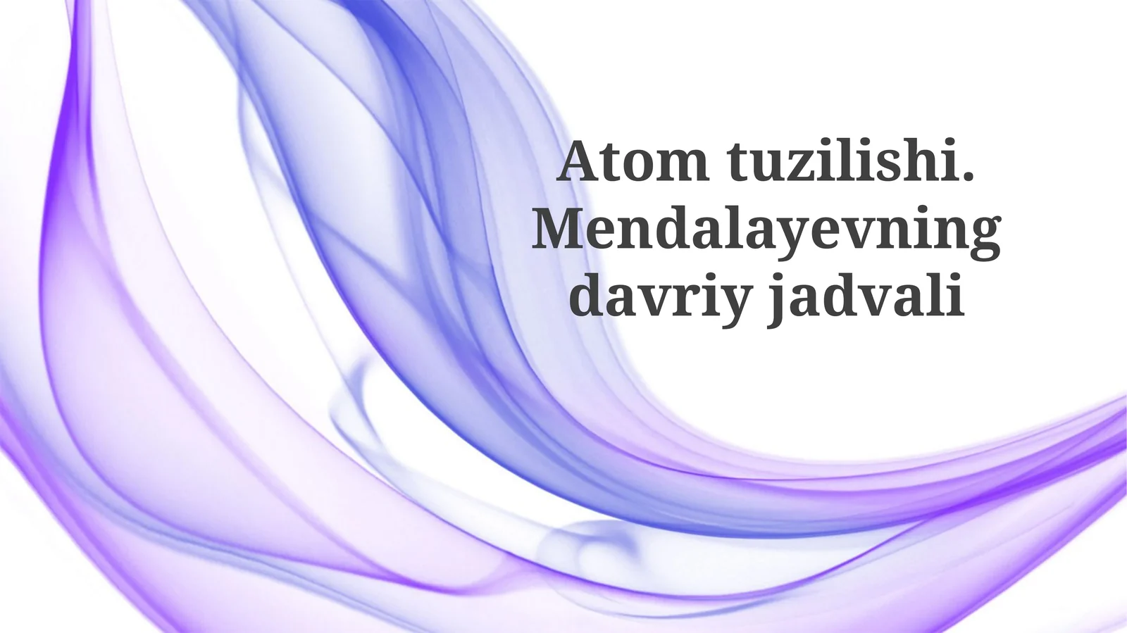 Atom Yadrosi Asoslari
