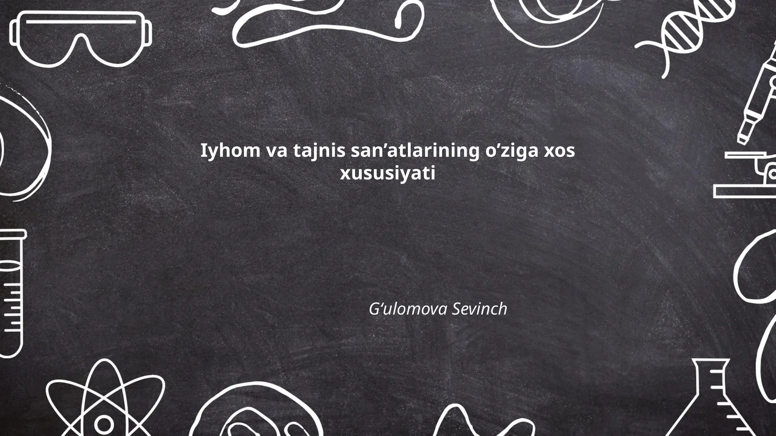 Iyhom va tajnis san’atlarining o’ziga xos xususiyati
