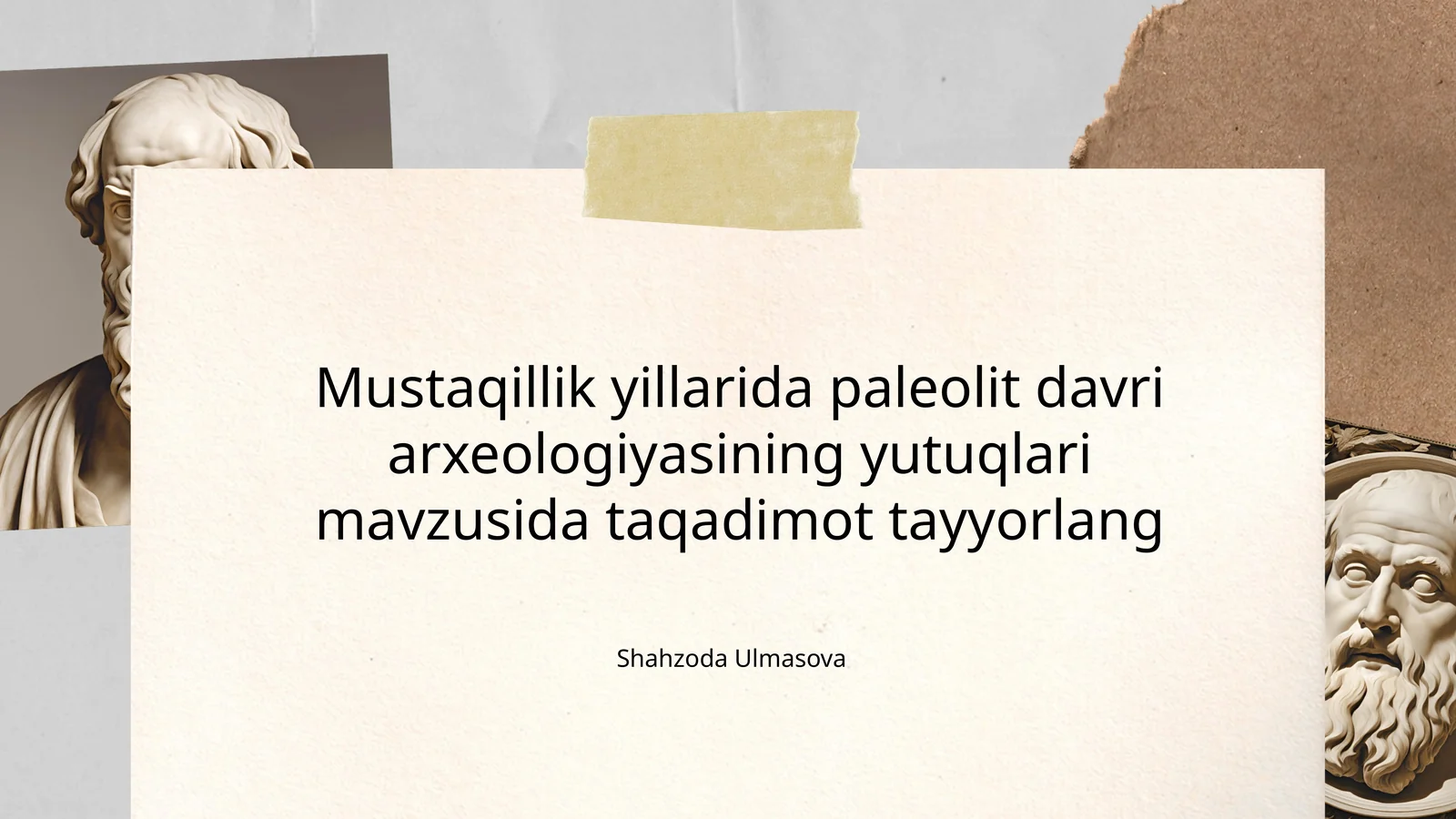 Arxealogiya yutuqlari