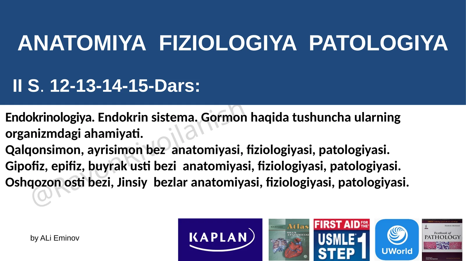 Endokrin bezlar toʻliq