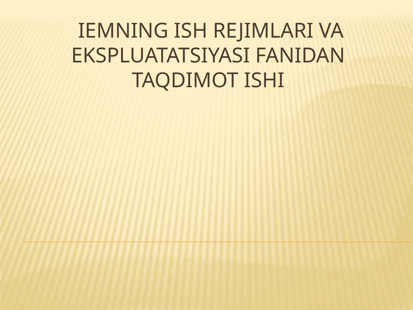 Issiqlik elektr stansiyalari (IES) va IEMlarning ishlash prinsipi