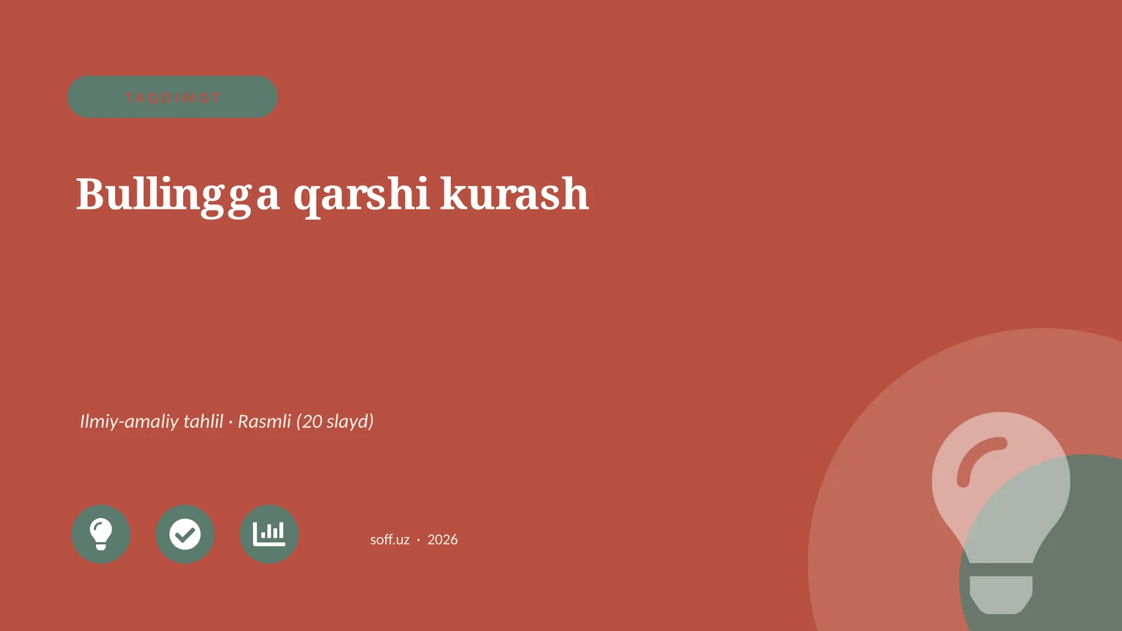 Bullingga qarshi kurash