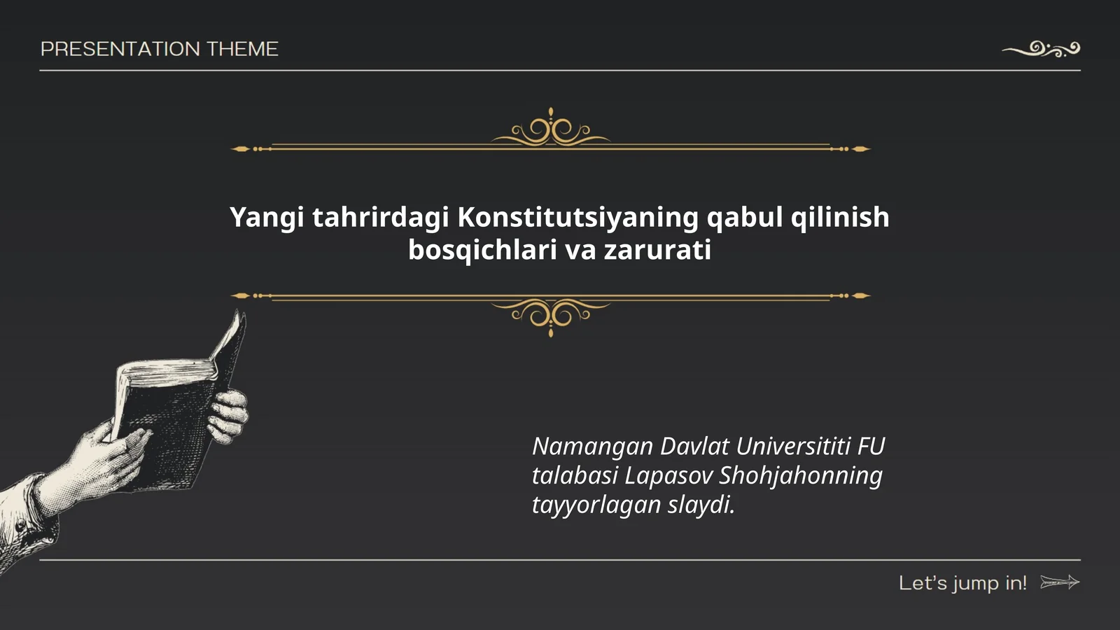 Konstitutsiyaning qabul qilinish bosqichlari va zarurati