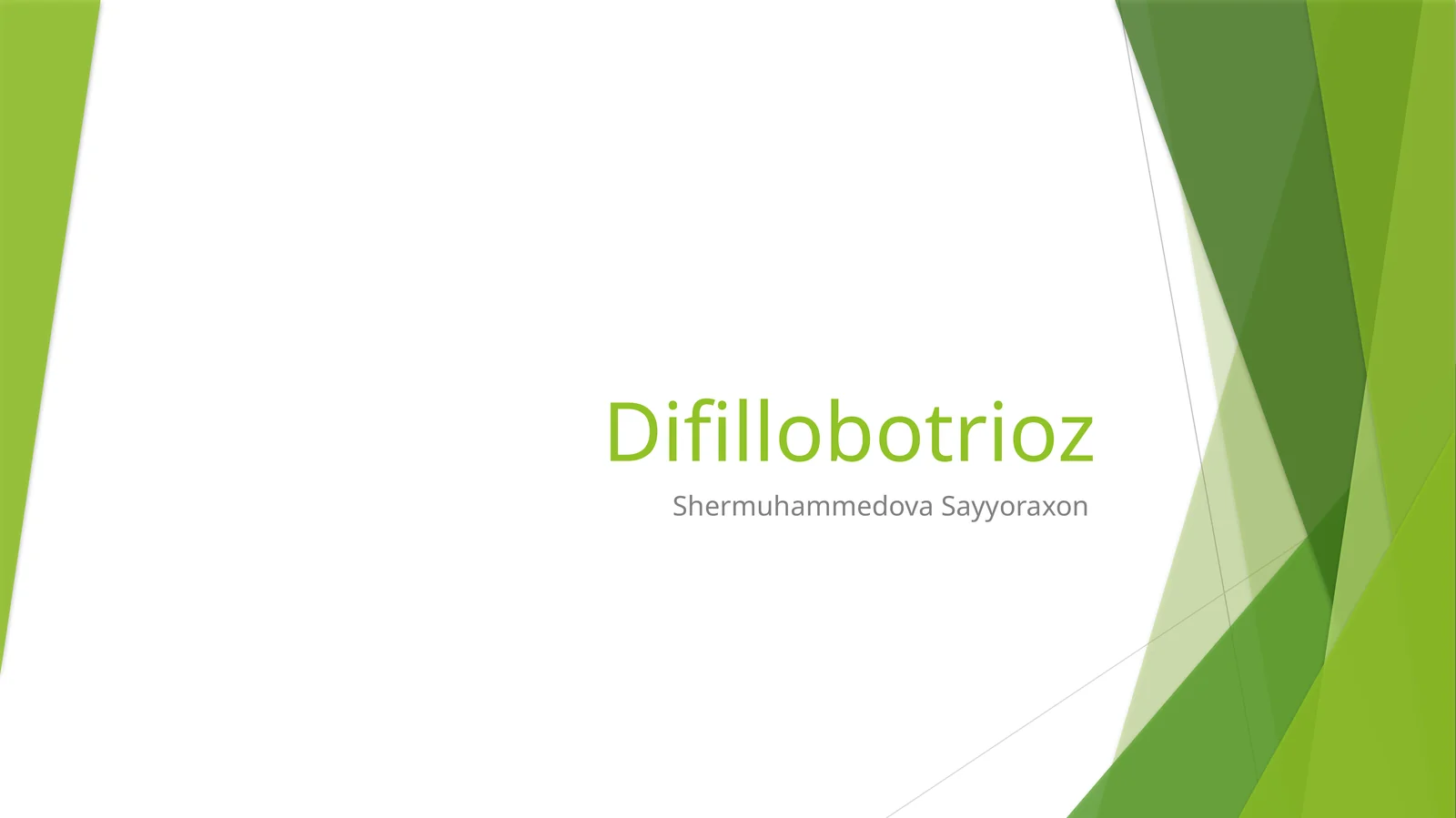 Difillobotrioz
