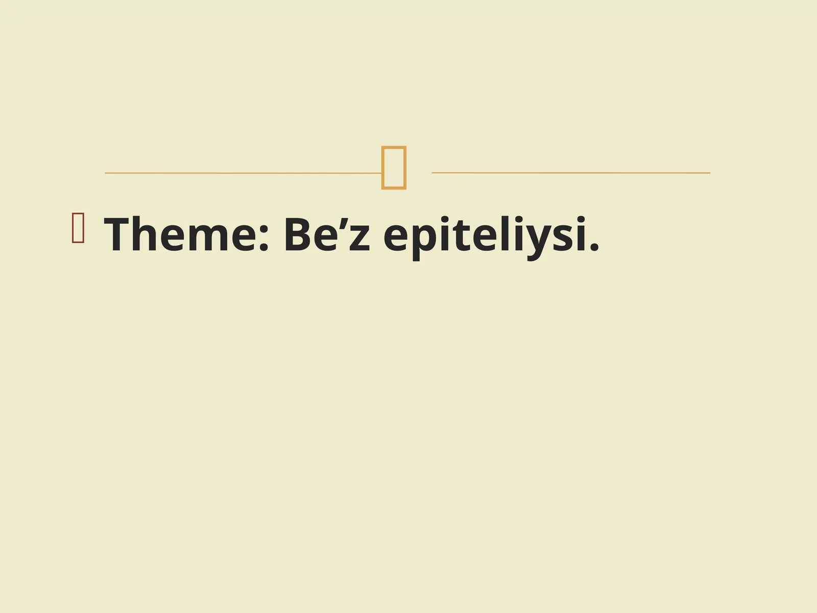 Be’zepiteliysi