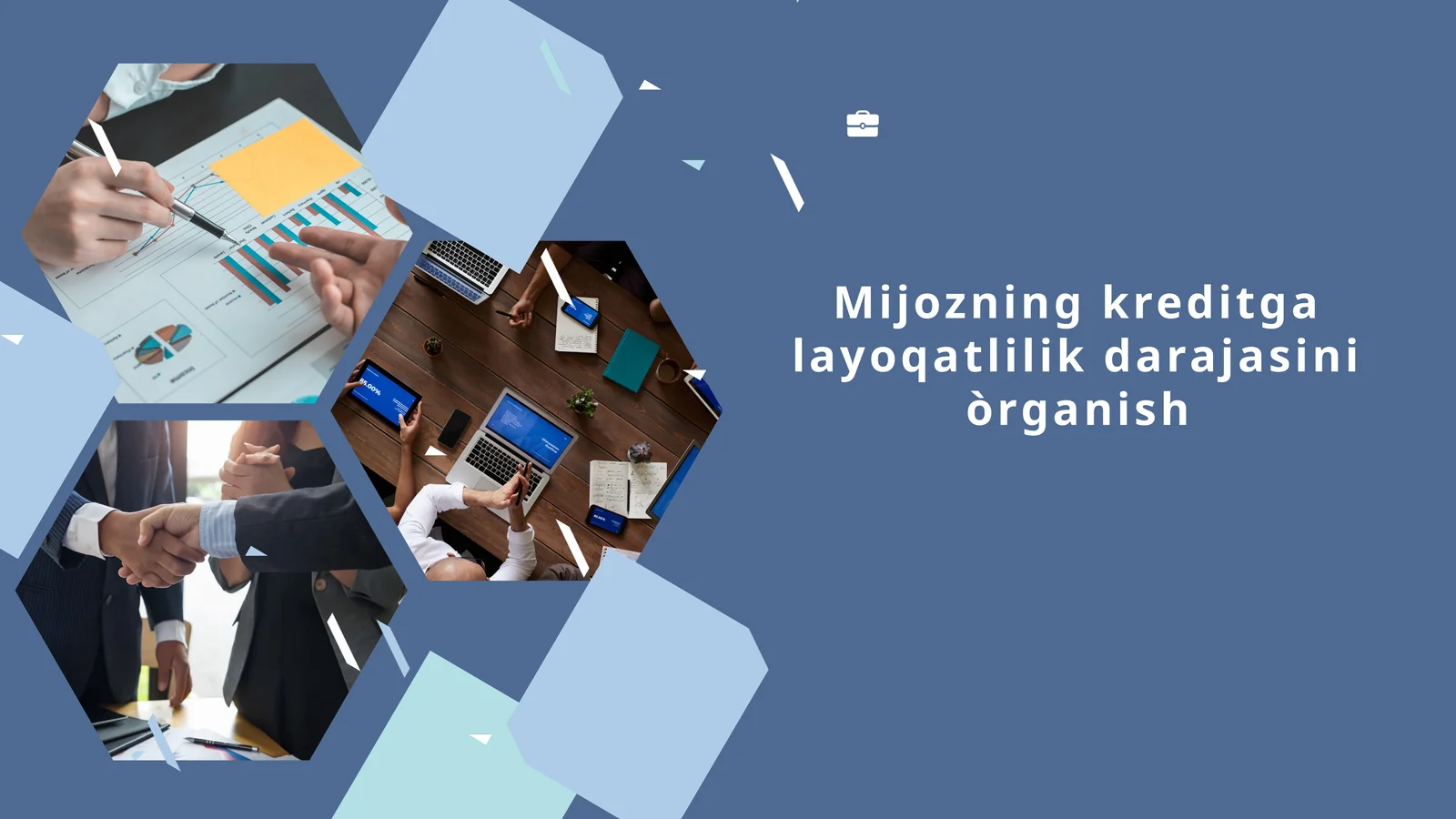 Mijozning kreditgalayoqatlilikdarajasiniòrganish
