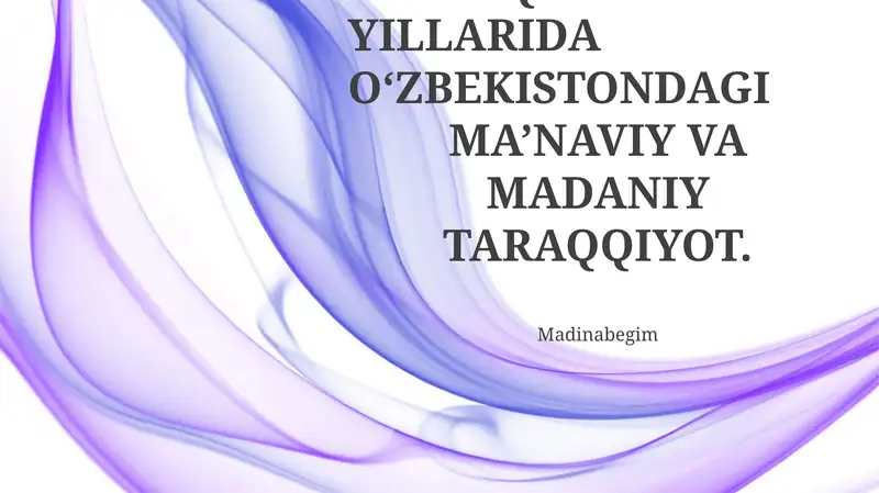 An'anaviy san'at va hunarmandchilikning gullab-yashnash