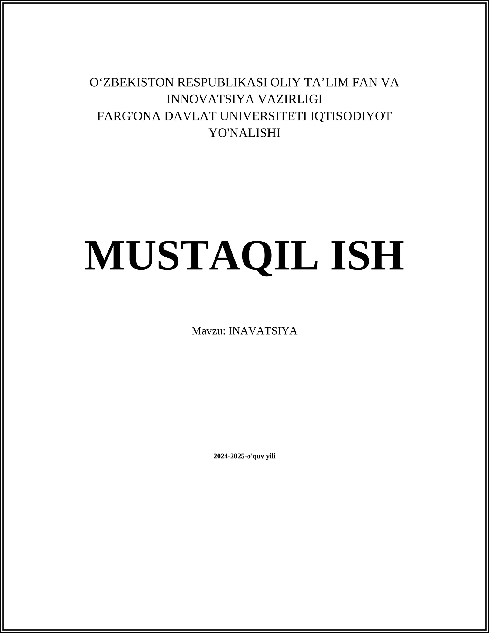 INAVATSIYA