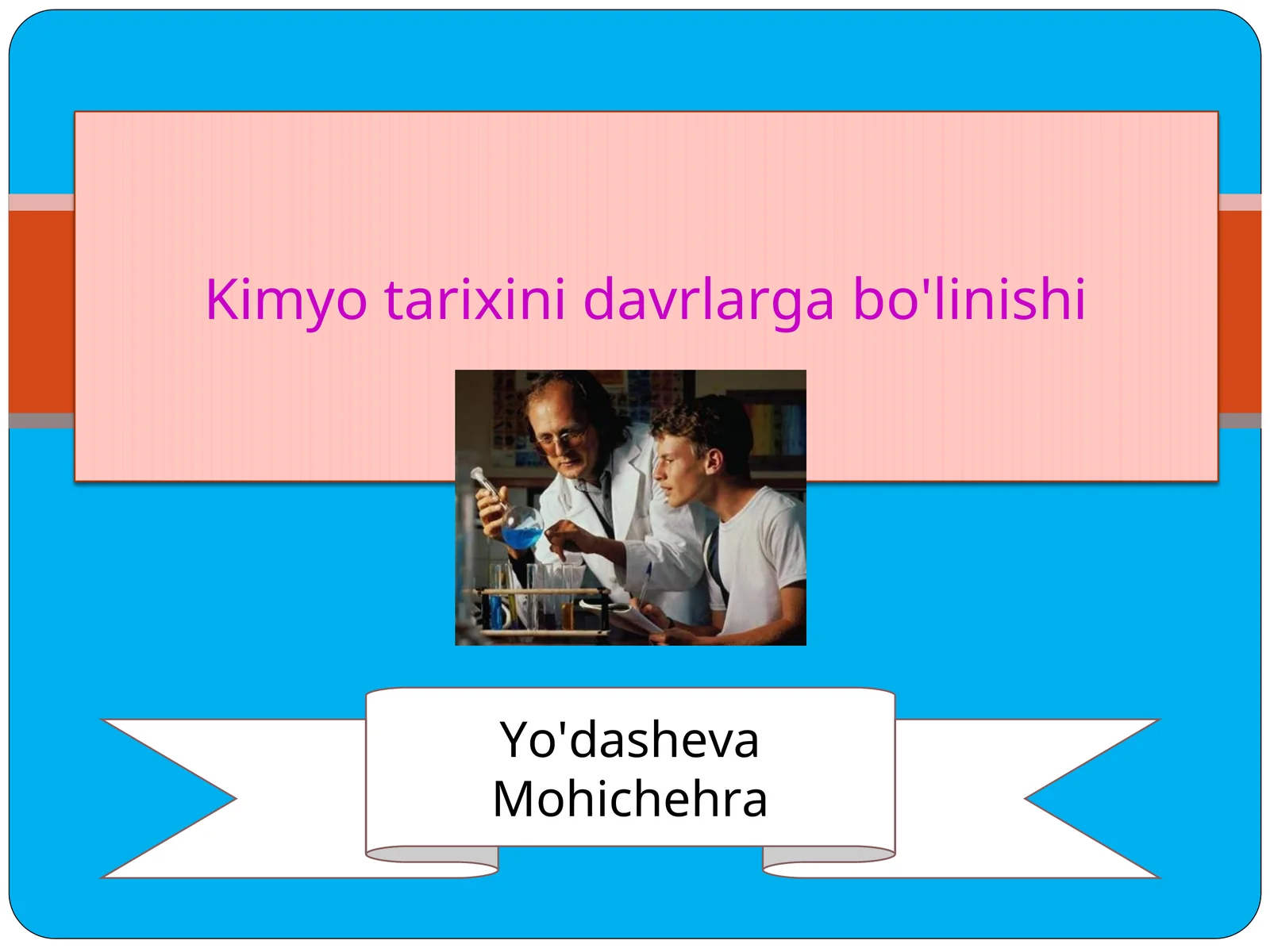 Kimyo tarixini davrlarga bo'linishi