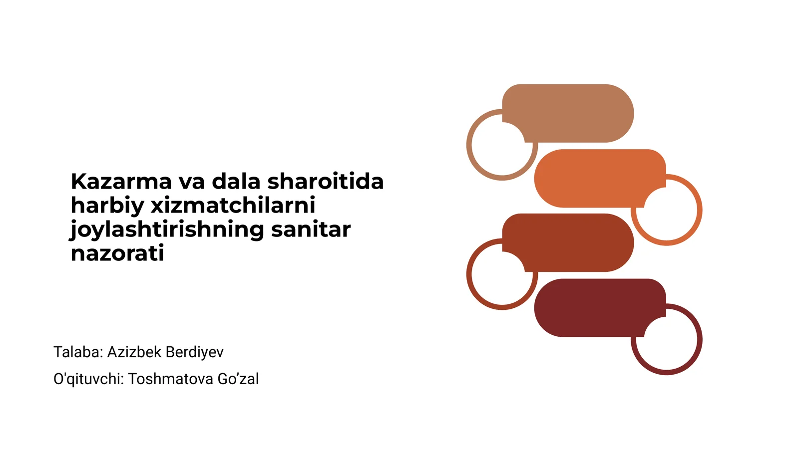 Harbiy xizmatchilarni joylashtirishning sanitar nazorati