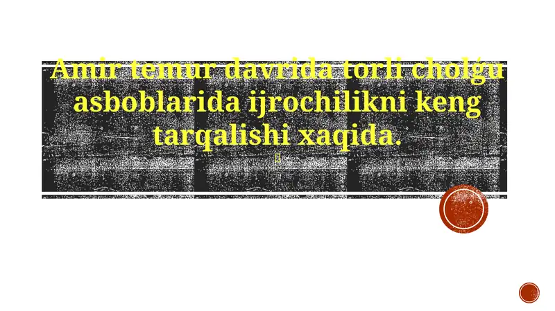 Timuriylar davrida musiqaga homiylik