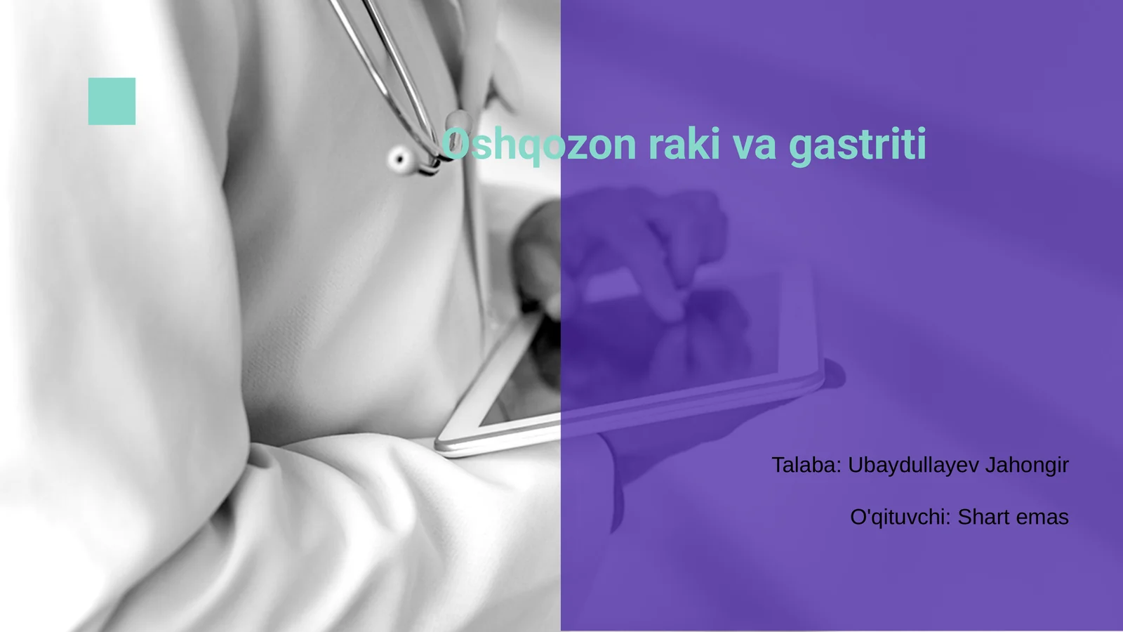 Oshqozon raki va gastriti
