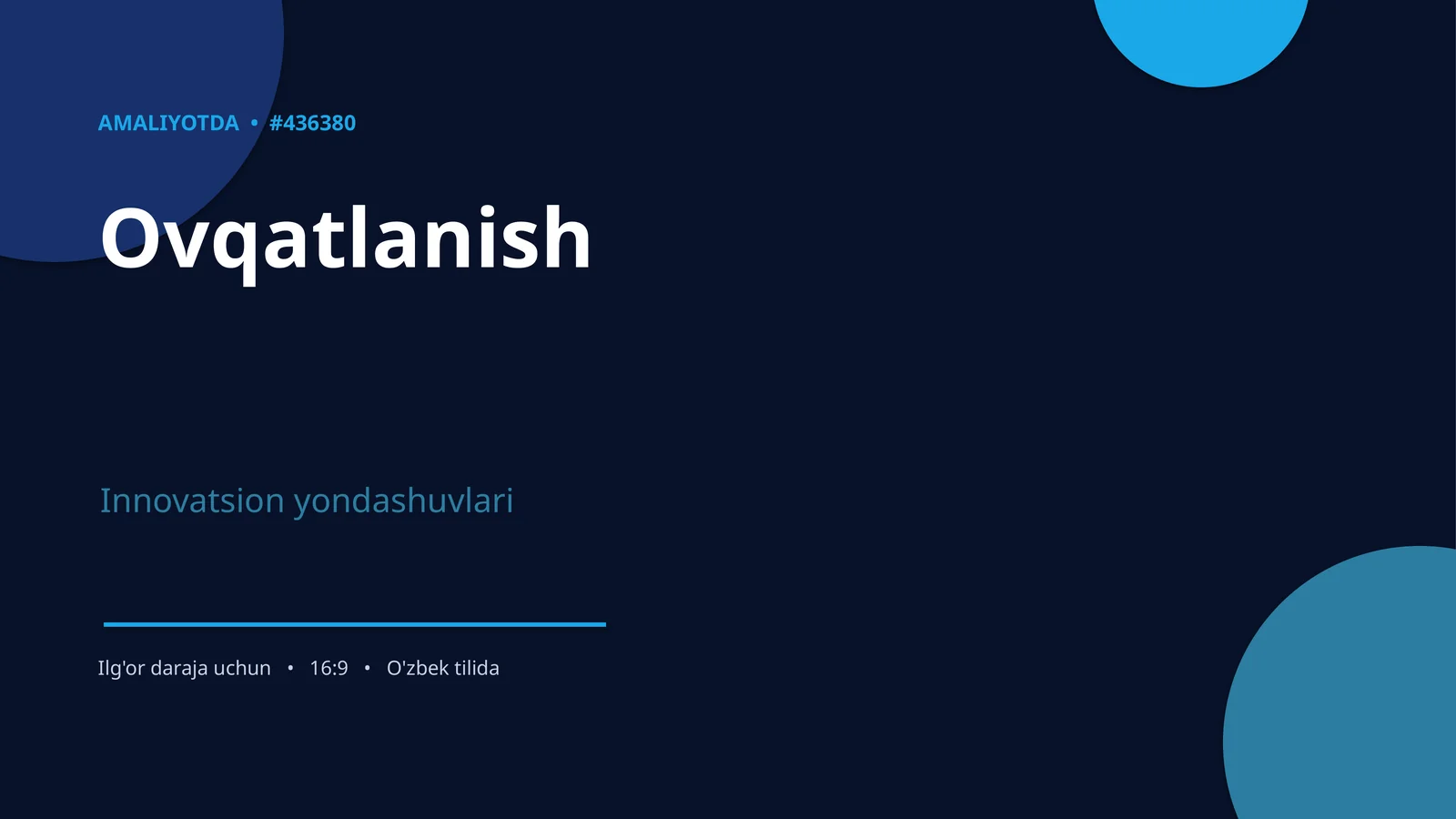 Ovqatlanish