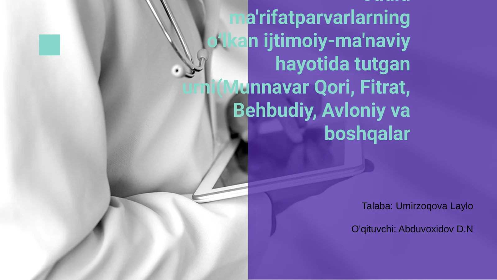 Jadid Ma'rifatparvarlarning Tarixi va Dolzarb Vazifalari