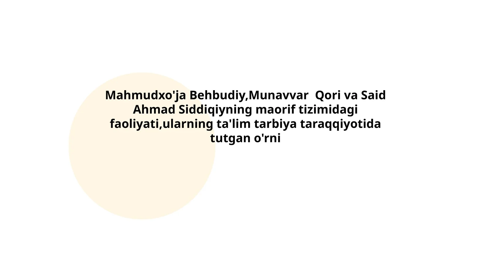 Mahmudxo'ja Behbudiyning maorif tizimidagi ishtiroki