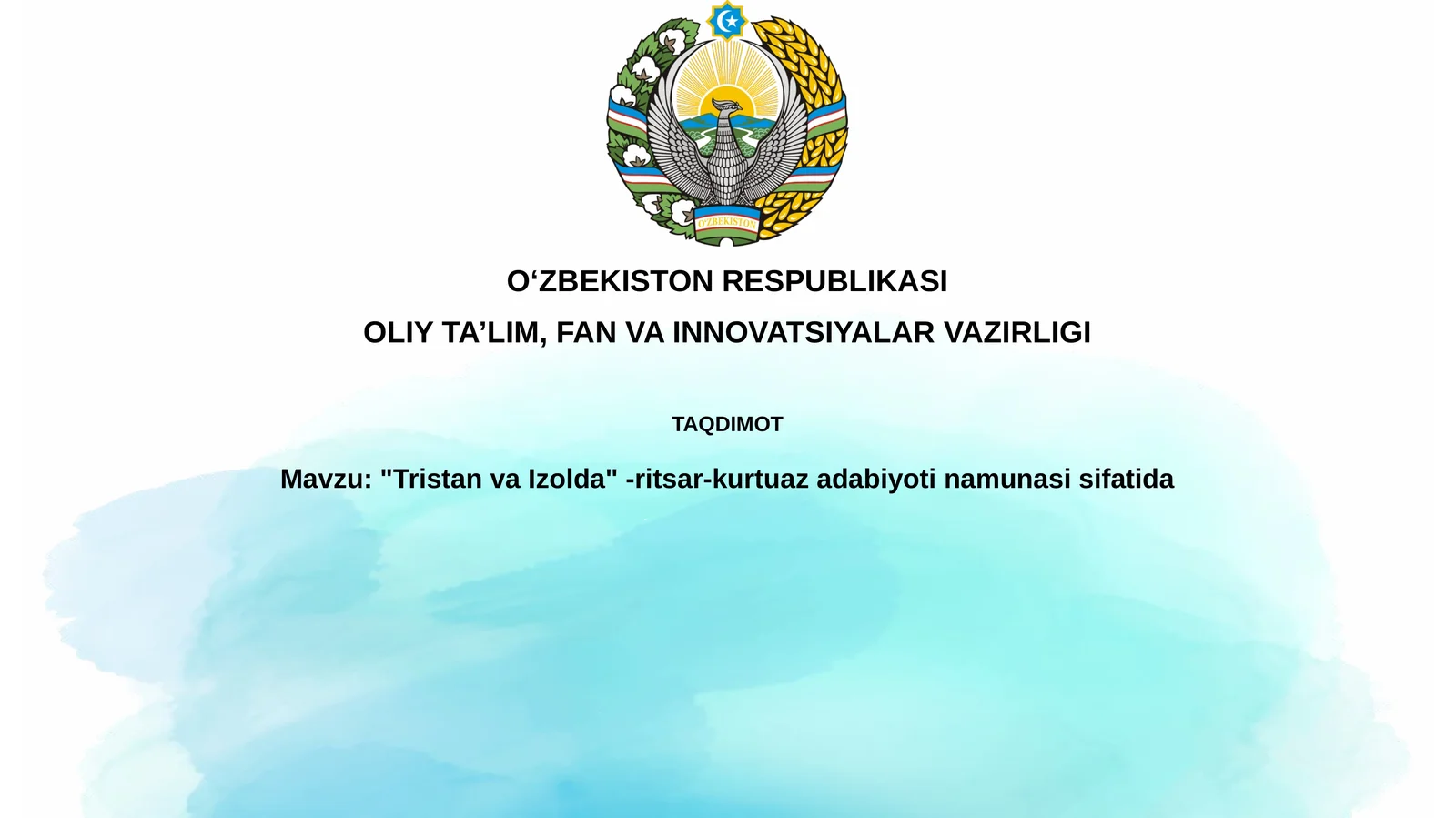 Tristan va Izolda -ritsar-kurtuazadabiyo