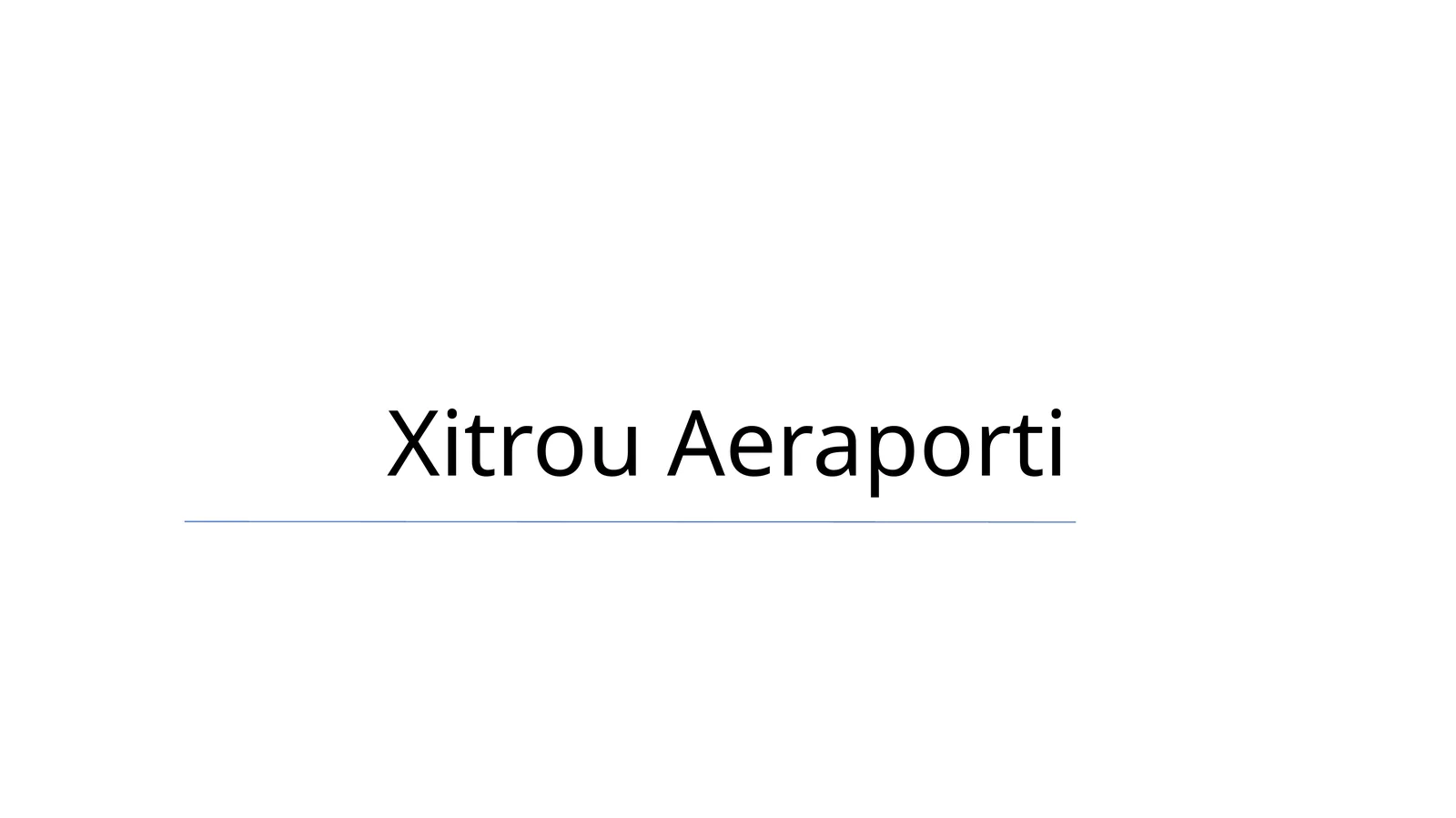 Xitrou Aeraporti