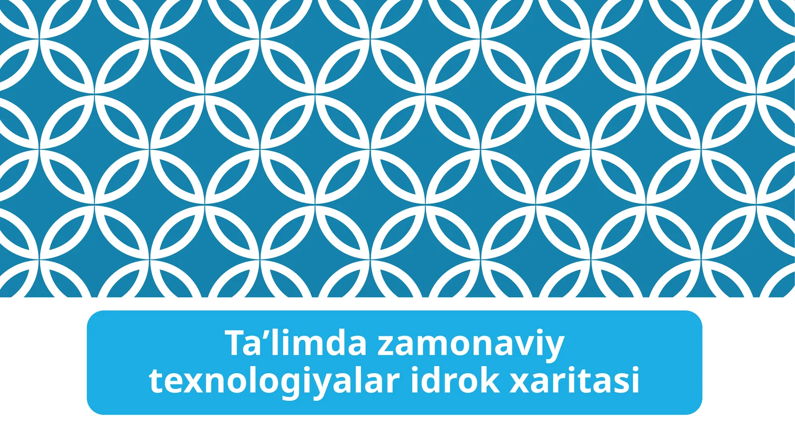 Ta’limda zamonaviy texnologiyalar idrok xaritasi