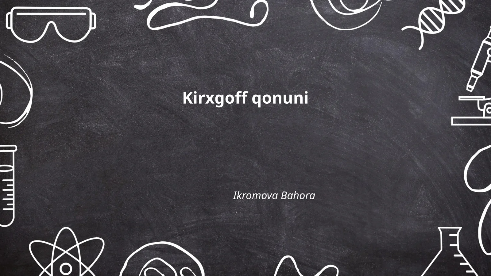Kirxgoff qonuni