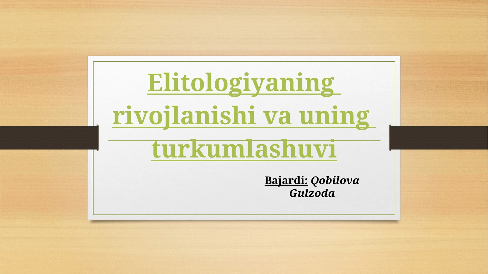 Elitologiyaning rivojlanishi va uning turkumlashuvi