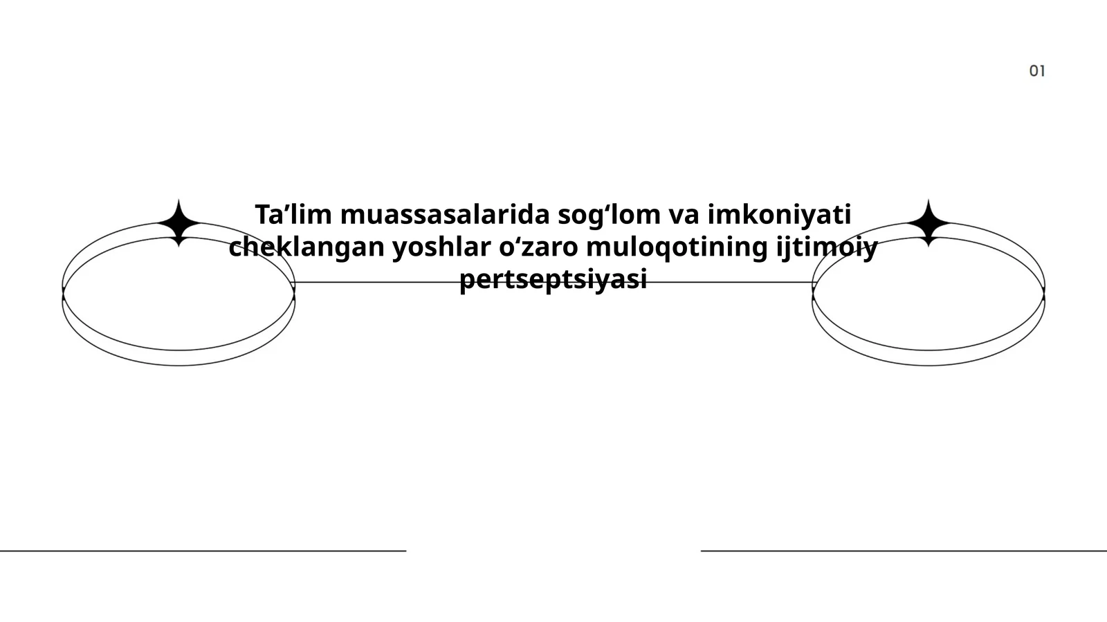 Sogʻlom va imkoniyati cheklangan yoshlar oʻzaro muloqotining ijtimoiy pertseptsiyasi