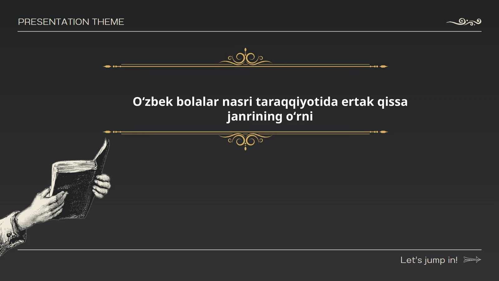 Oʻzbek bolalar nasri taraqqiyotida ertak qissa janrining oʻrni