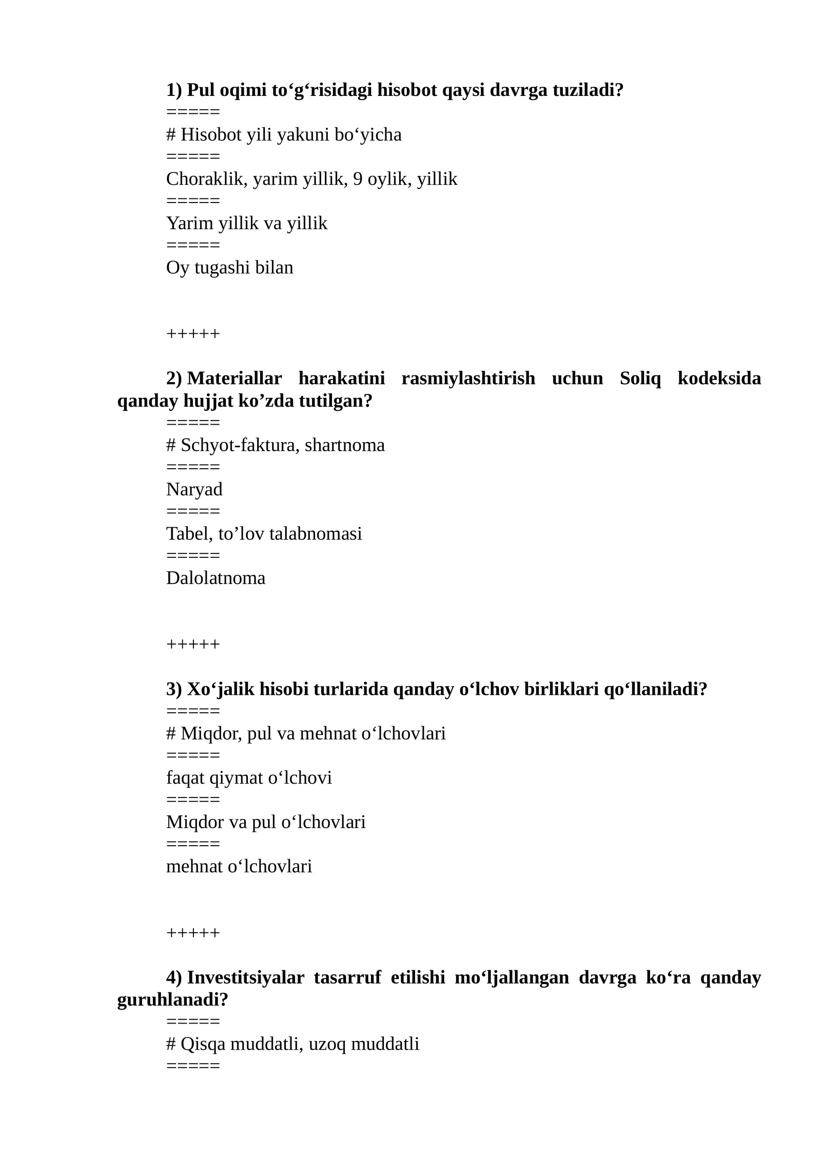 Moliyaviy hisob asoslari baza