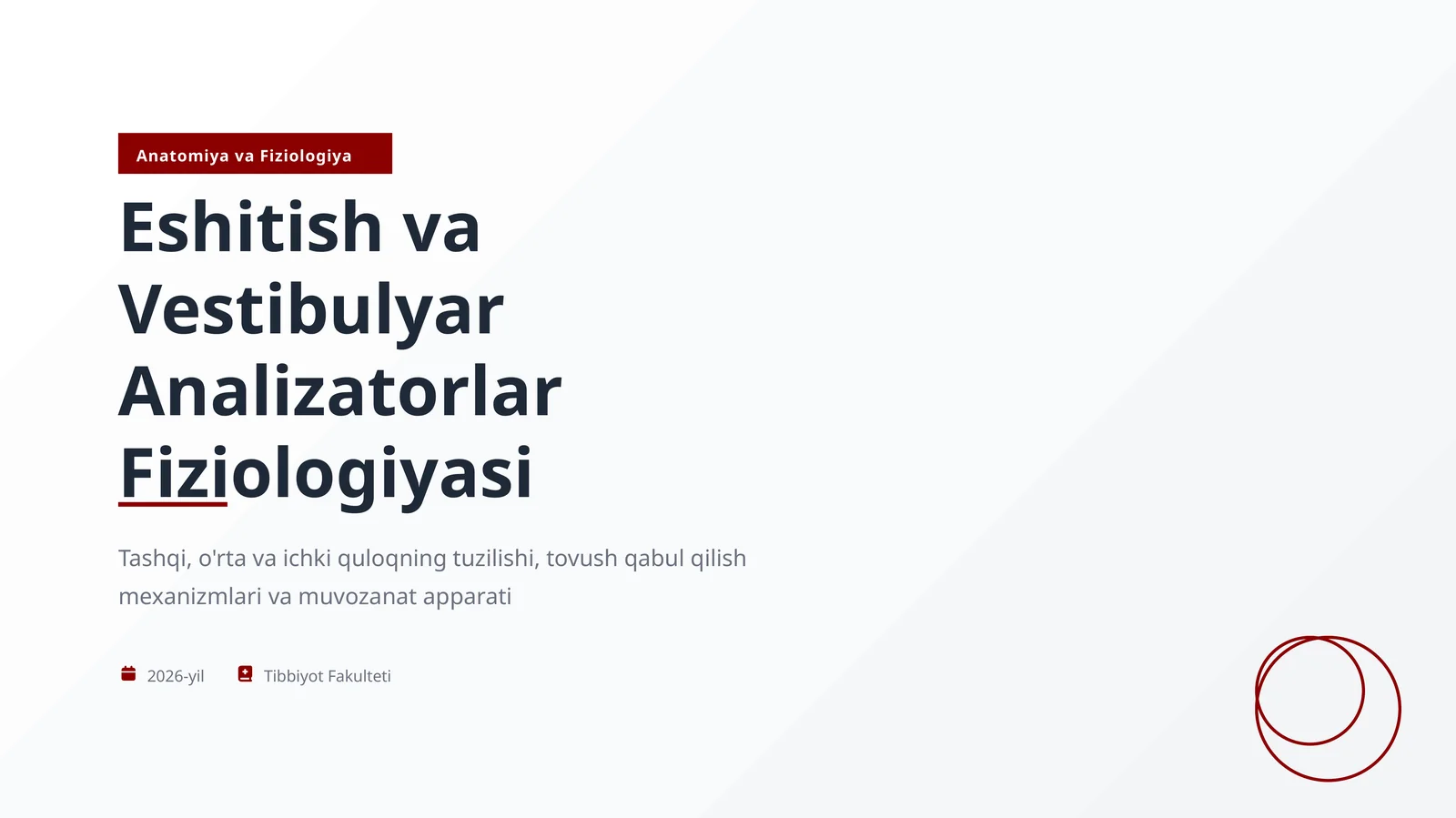 Anatomiya va Fiziologiya