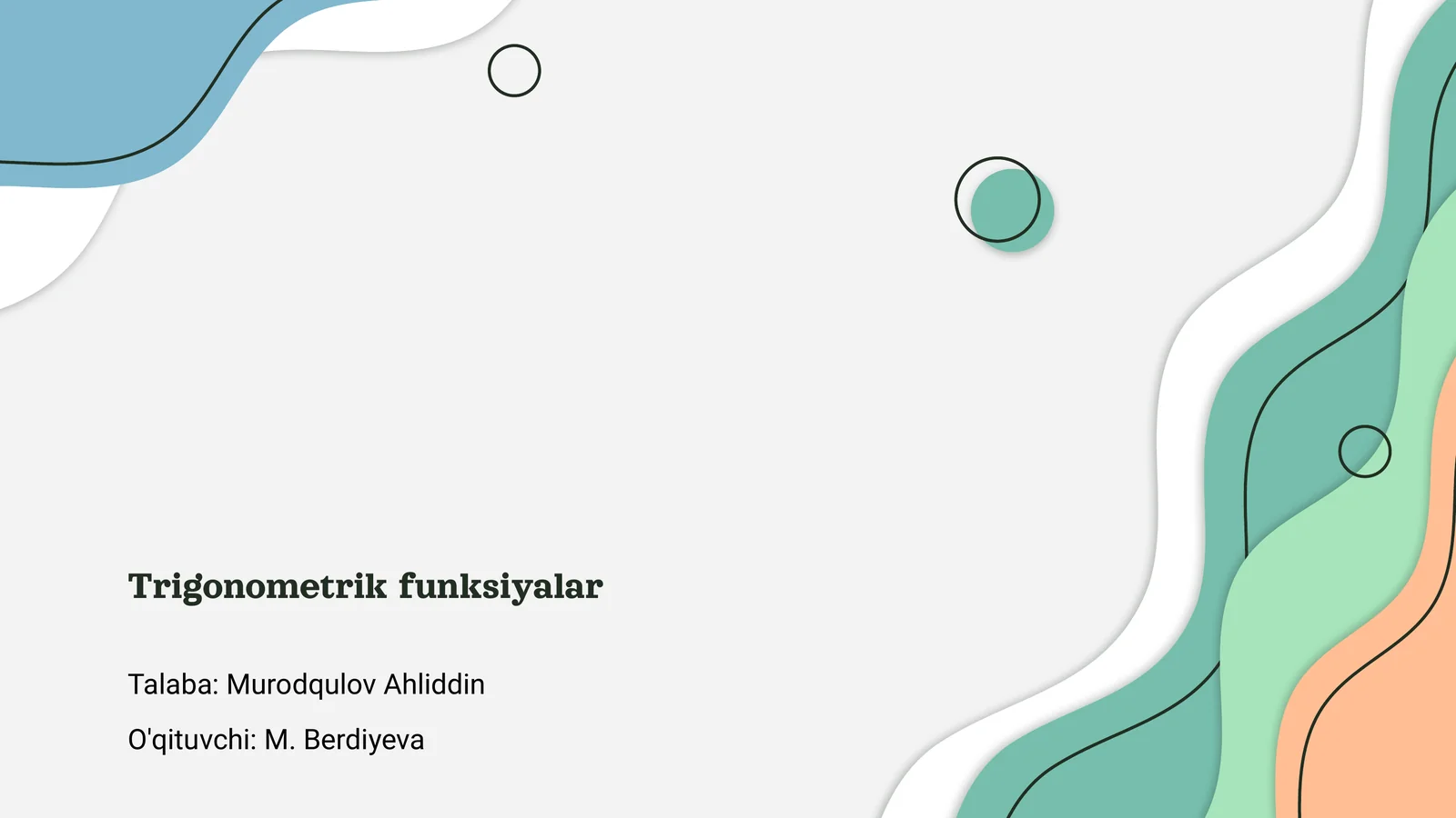 Trigonometrik funksiyalar