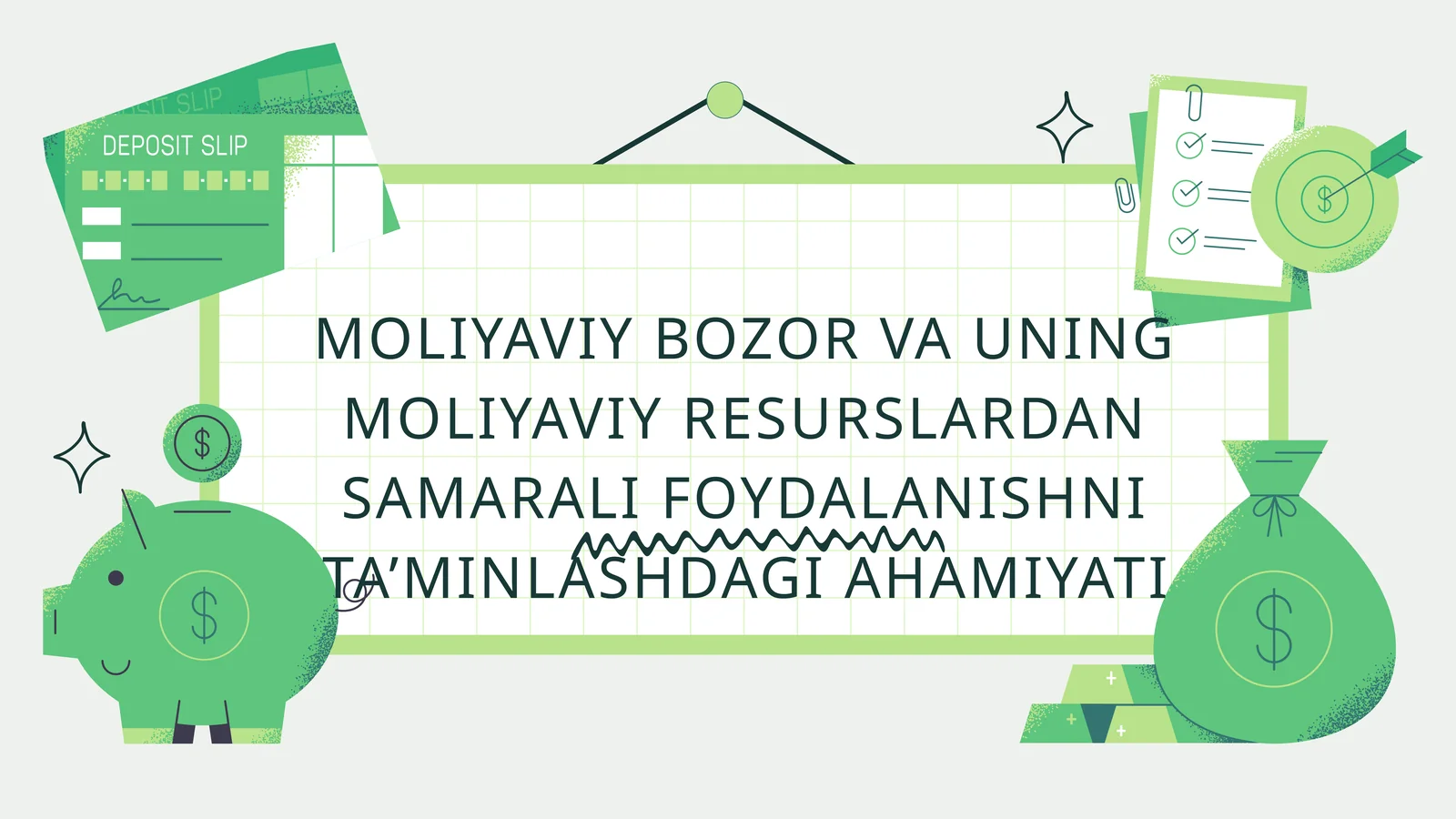 Moliyaviy bozor va uning moliyaviy resurslardan samarali foydalanishni ta'minlashdagi ahamiyati