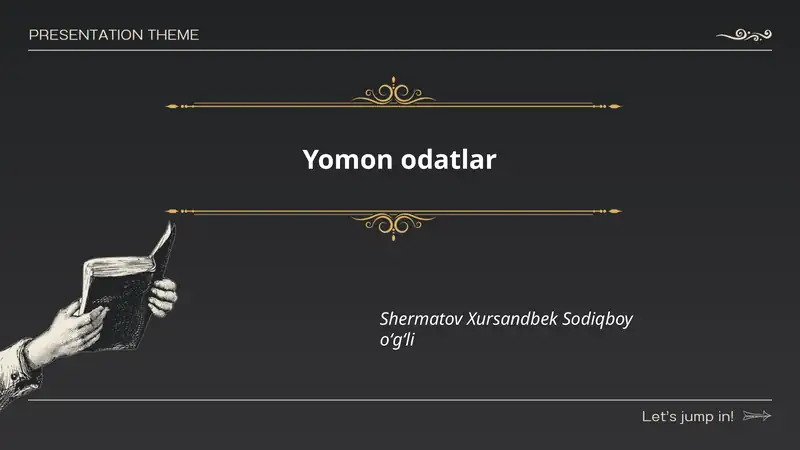 Yomon odatlar