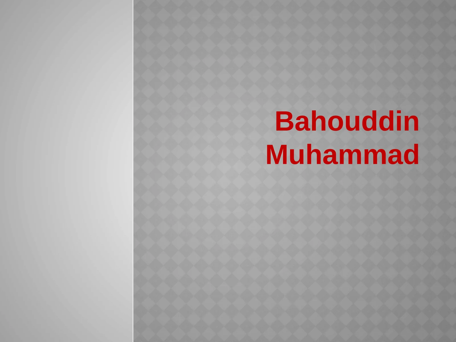 Bahouddin Muhammad