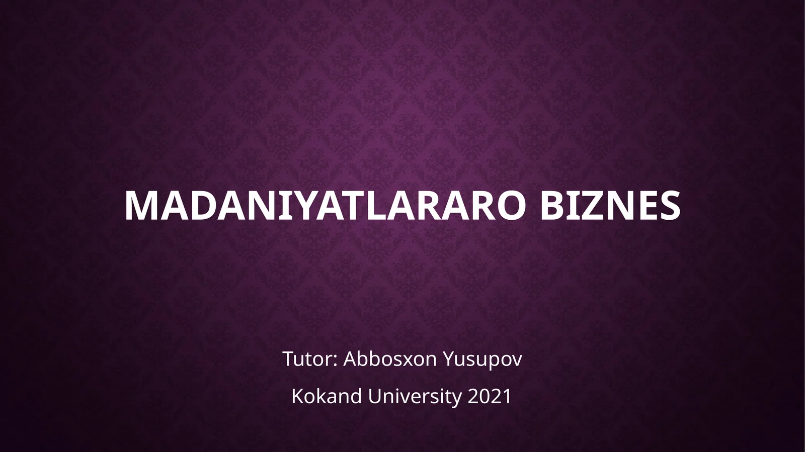 Madaniyatlararo biznes
