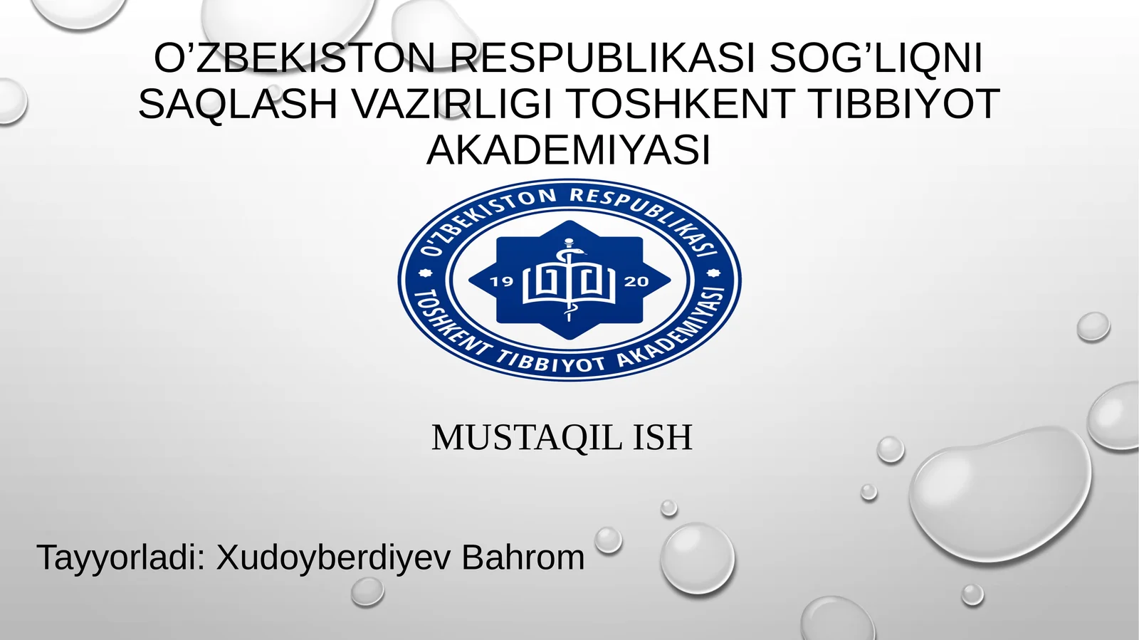 BO’YIN VA BOSH MUSHAKLARI,BO’YIN UCHBURCHAKLARI VA FASSIYALARI