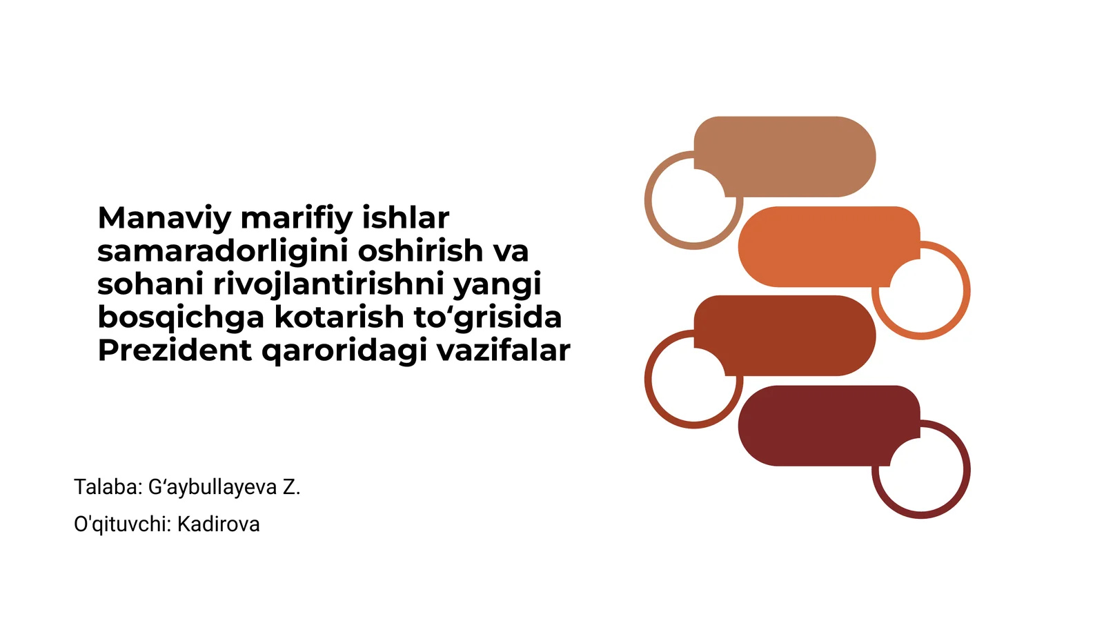 Manaviy marifiy ishlar samaradorligini oshirish